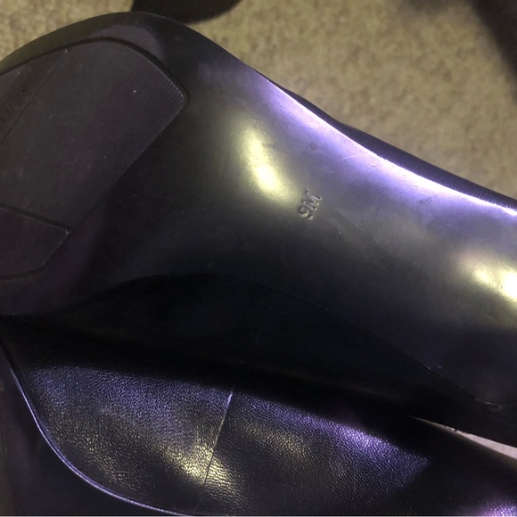 Black leather stilettos- nice shape size 9 - Picture 5 of 6